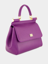 Dolce & Gabbana Violet Medium Sicily Calfskin Bag