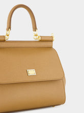 Dolce & Gabbana Caramel Medium Sicily Calfskin Bag