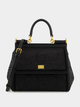 Dolce & Gabbana Black Medium Sicily Nappa Handbag