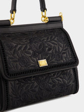 Dolce & Gabbana Black Medium Sicily Nappa Handbag