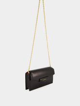 Givenchy Black Antigona Box Leather Wallet on Chain
