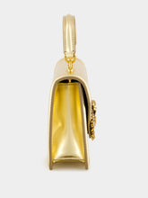 Dolce & Gabbana Devotion Gold Leather Mini Handbag