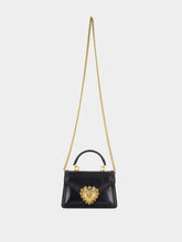 Dolce & Gabbana Python Skin Small Black Devotion Bag
