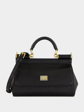 Small Sicily Black Calfskin Bag