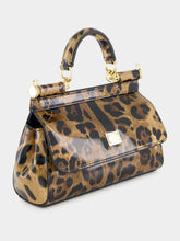 Dolce & Gabbana Leopard Print Small Sicily Handbag