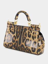 Dolce & Gabbana Leopard Print Small Sicily Handbag