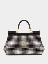 Dolce & Gabbana Black & White Medium Sicily Handbag