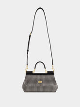 Dolce & Gabbana Black & White Medium Sicily Handbag