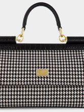 Dolce & Gabbana Black & White Medium Sicily Handbag