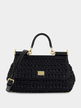 Dolce & Gabbana Black Crochet Sicily Bag