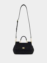 Dolce & Gabbana Black Crochet Sicily Bag