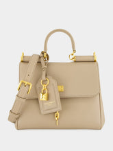 Dolce & Gabbana Beige My Sicily Calfskin Bag