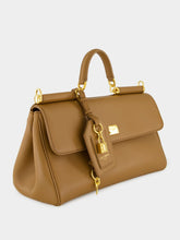 Dolce & Gabbana My Sicily Caramel Brown Leather Handbag