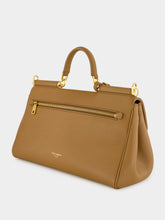 Dolce & Gabbana My Sicily Caramel Brown Leather Handbag