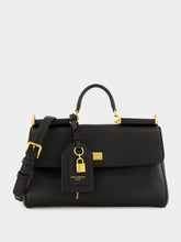 Dolce & Gabbana Black My Sicily Leather Handbag