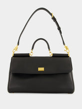 Dolce & Gabbana Black My Sicily Leather Handbag