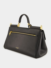 Dolce & Gabbana Black My Sicily Leather Handbag