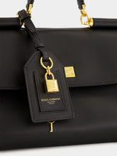 Dolce & Gabbana Black My Sicily Leather Handbag