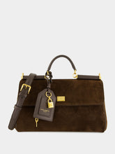 Dolce & Gabbana Ebony Brown Crosta Leather Handbag