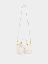 Dolce & Gabbana White Mini My Sicily Calfskin Handbag
