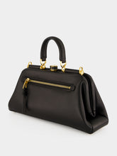 Dolce & Gabbana Black Leather Top-Handle Handbag
