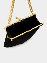 Dolce & Gabbana Black Dina Crochet Shoulder Bag