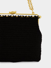 Dolce & Gabbana Black Dina Crochet Shoulder Bag