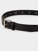 Lemaire Marguerite Black Studded Leather Belt