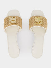 Givenchy 4G Mules In Raffia