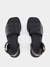 Givenchy Black Logo Detailed Leather Sandals