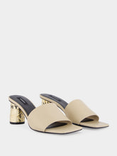 Givenchy Beige Tape Heeled Mules
