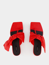 Givenchy Vermillon Boudoir Thongs in Nappa Leather with Bow
