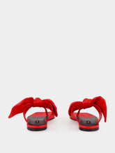 Givenchy Vermillon Boudoir Thongs in Nappa Leather with Bow