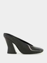 Givenchy Black Sculpted Patent Heeled Mules