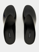 Givenchy Black Sculpted Patent Heeled Mules