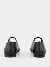 Black 4G Liquid Nappa Ballerina | PDP - Fashion Clinic