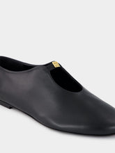 Black 4G Liquid Nappa Ballerina | PDP - Fashion Clinic