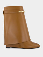 Givenchy Tan Shark Ankle Boots in Leather