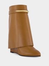Givenchy Tan Shark Ankle Boots in Leather