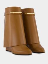 Givenchy Tan Shark Ankle Boots in Leather