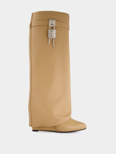 Givenchy Beige Shark Lock High Boots