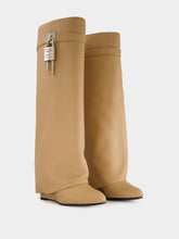Givenchy Beige Shark Lock High Boots