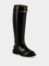 Givenchy Black Pinch Flat Calfskin Leather Boots