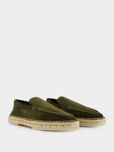 Aurélien Olive Green Suede Beachside Loafers