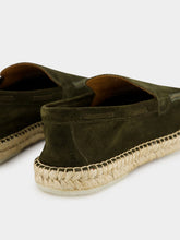 Aurélien Olive Green Suede Beachside Loafers