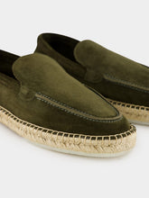 Aurélien Olive Green Suede Beachside Loafers