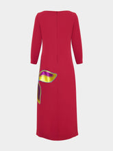 Paula Bellona Red Dahlia Sequin Long Dress