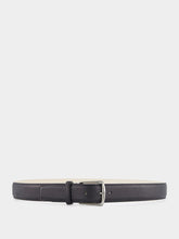 Aurélien Black Grained Leather Belt