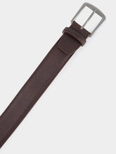Aurélien Brown Grained Leather Belt