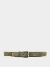 Aurélien Olive Suede Leather Belt